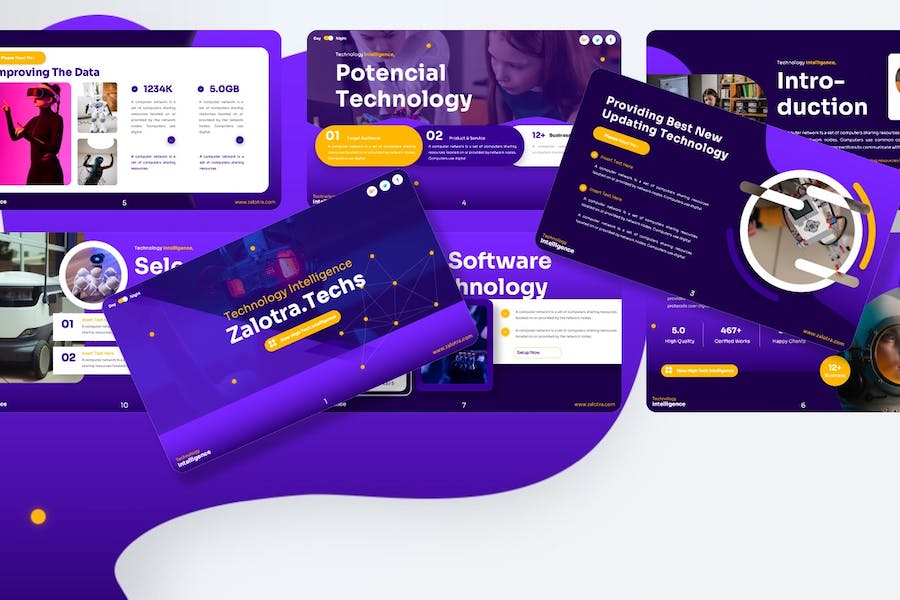 科技技术创新解决方案PPT模板 - 顶尖PPT