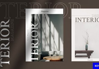 室内家具杂志风格深色高端Keynote模板 - 顶尖PPT