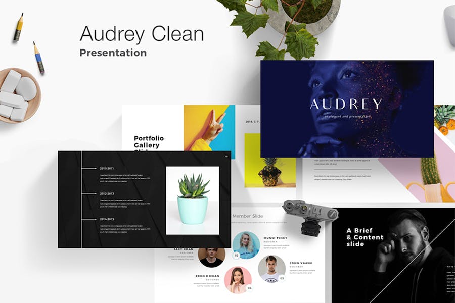 极简高级感通用商务汇报PPT模板 - 顶尖PPT