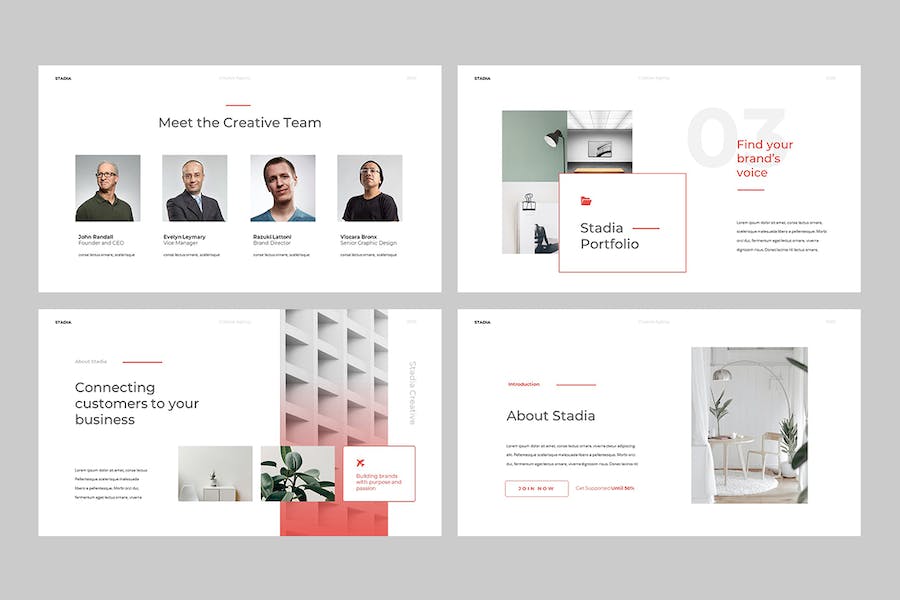 极简风格企业介绍宣传PPT模板 - 顶尖PPT