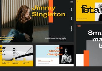 个性作品集美学展示Keynote模板 - 顶尖PPT