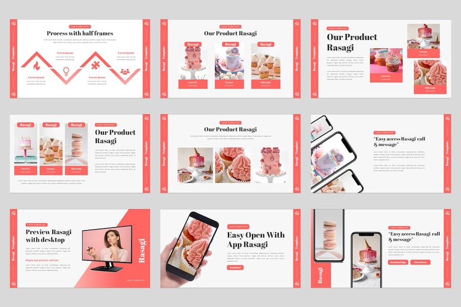 餐饮甜品讲述展示品牌推广运营PPT模板 - 顶尖PPT