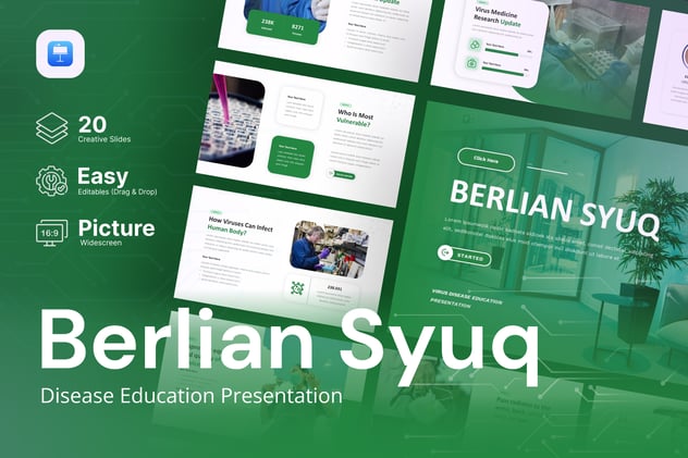 疾病教育理念分享keynote模板 - 顶尖PPT
