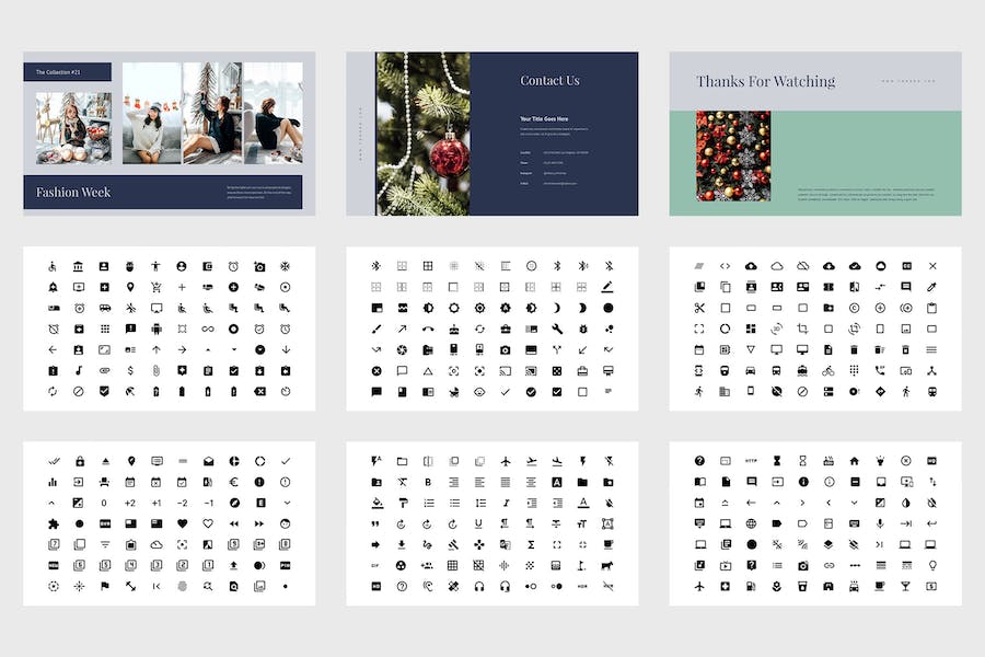 圣诞节时尚品牌推广PPT模板 - 顶尖PPT