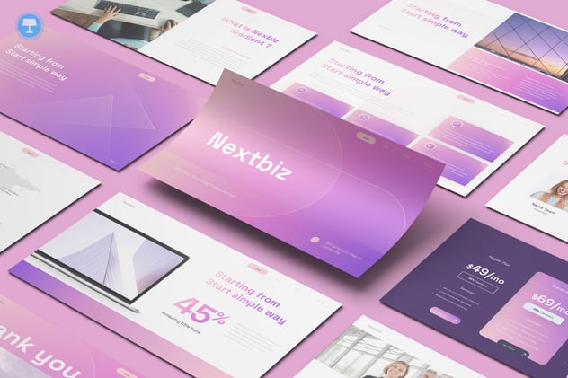 欧美商业商务通用keynote模板 - 顶尖PPT