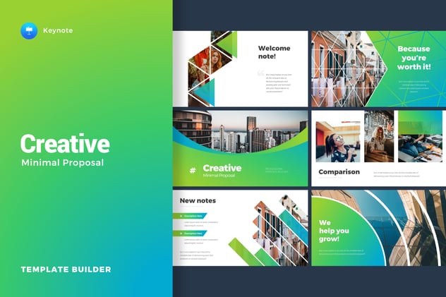 极简创意商务风格全世界国家地图keynote模板 - 顶尖PPT