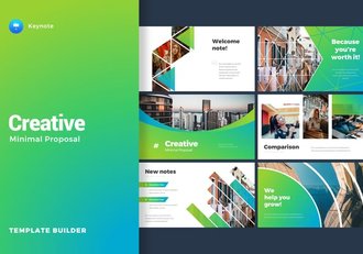 极简创意商务风格全世界国家地图keynote模板 - 顶尖PPT