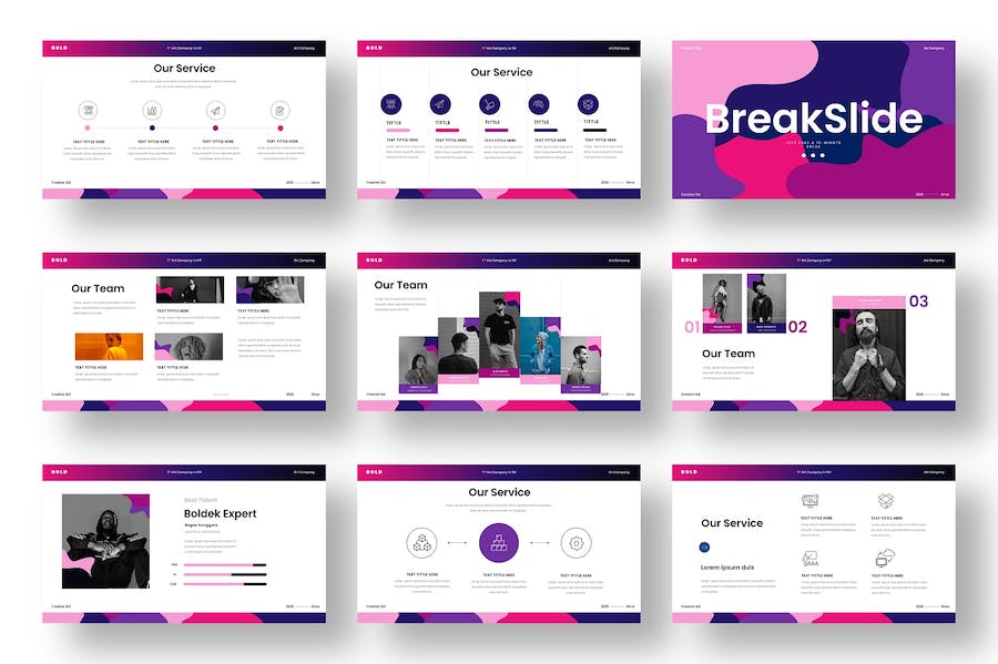 时尚品牌商务营销推广PPT模板 - 顶尖PPT