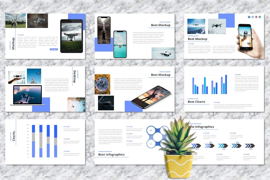 无人机摄影宣传keynote模板 - 顶尖PPT