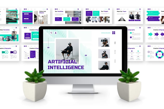 人工智能技术PPT模板 - 顶尖PPT