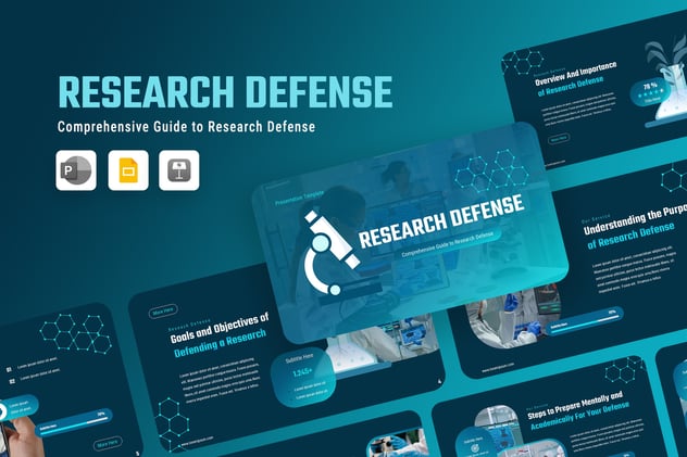 研究防御科学领域PPT模板 - 顶尖PPT