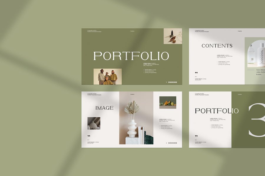 设计作品集项目展示文件夹PPT模板 - 顶尖PPT