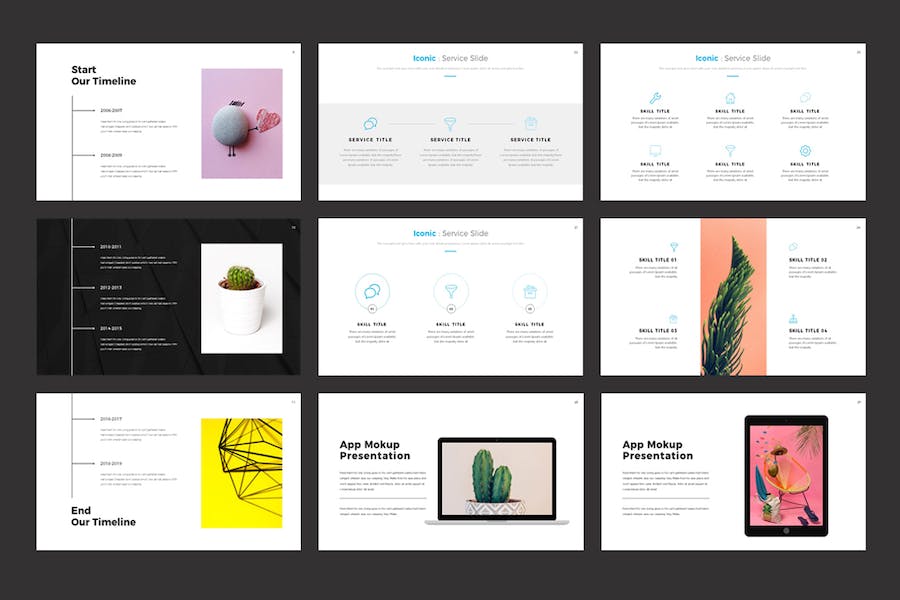 极简高级感通用商务汇报PPT模板 - 顶尖PPT
