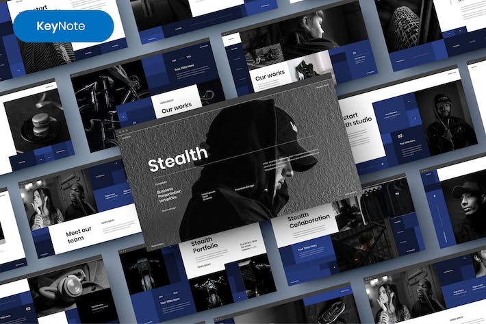 隐秘行动商务企业展示Keynote模板 - 顶尖PPT