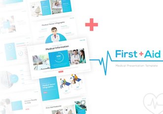 卡通插画风格医学治疗医疗研究PPT模板 - 顶尖PPT