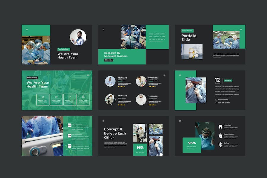 医学手术治疗keynote模板 - 顶尖PPT