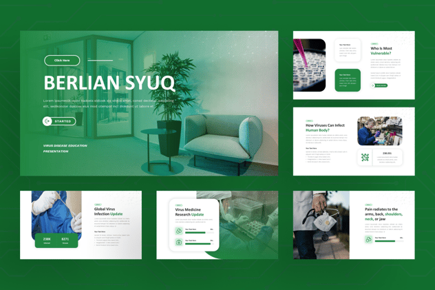 疾病教育理念分享keynote模板 - 顶尖PPT