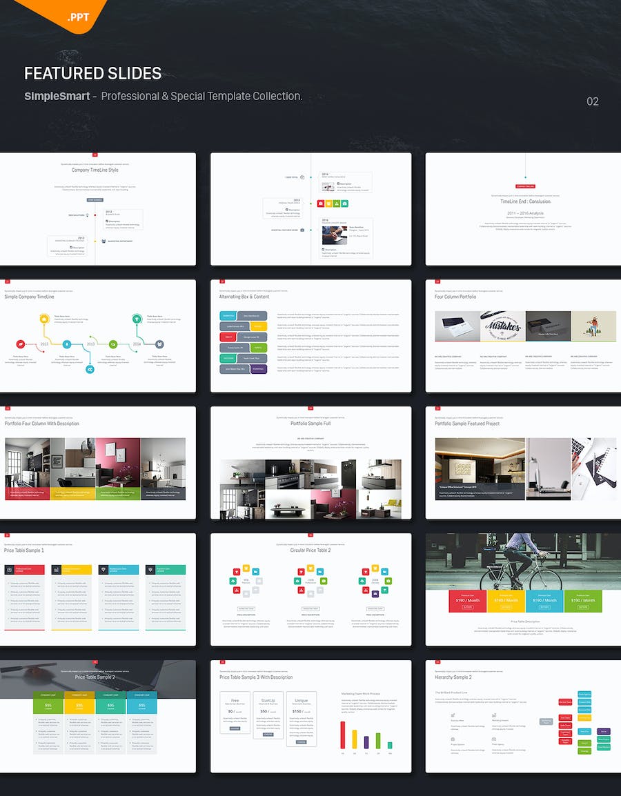 商务创意数据图形企业通用PPT模板 - 顶尖PPT