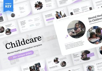 儿童保育幼儿教育培训Keynote模板 - 顶尖PPT