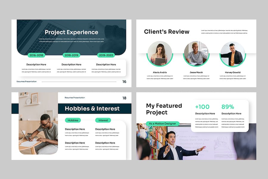 个人简历求职应聘讲述Keynote模板 - 顶尖PPT