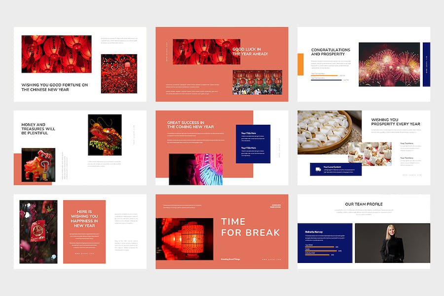 中国农历新年文化习俗国际传播推广PPT模板 - 顶尖PPT