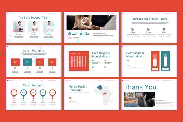 心理健康咨询治疗服务介绍PPT模板 - 顶尖PPT