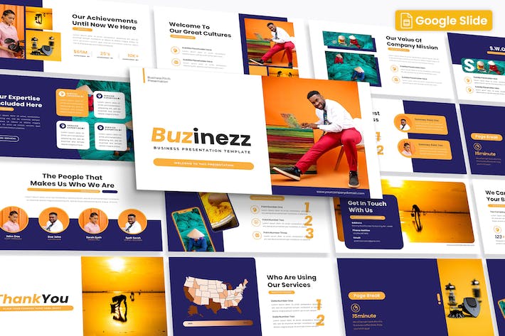 休闲商务风格PPT模板 - 顶尖PPT