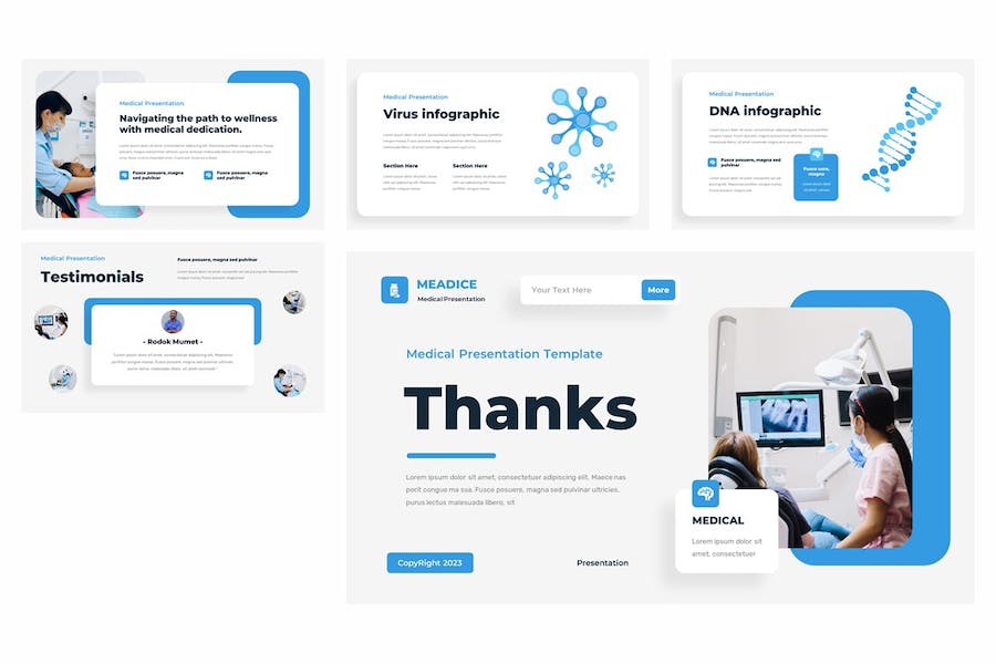 医疗健康医院诊疗服务Keynote模板 Retry - 顶尖PPT