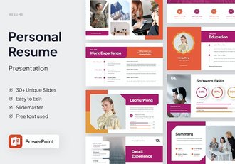 个人简历求职展示方案PPT模板 - 顶尖PPT