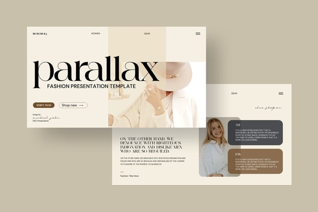 复古风格视觉特效展示主题Keynote模板 - 顶尖PPT