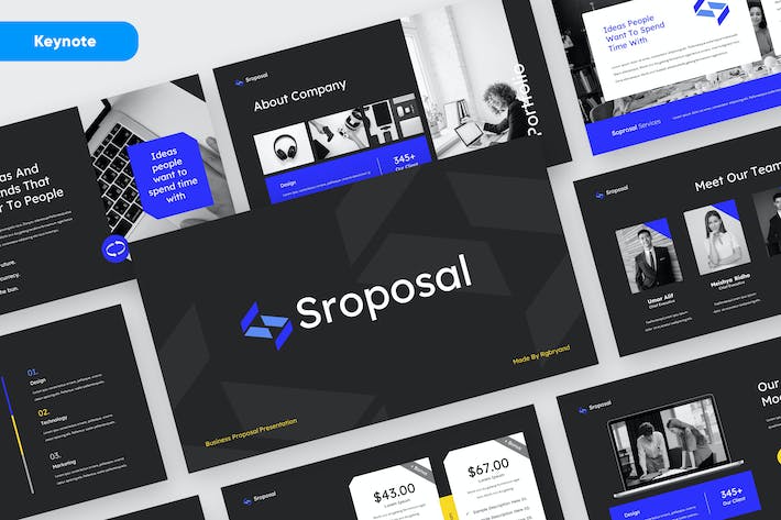 商务业务建议书融资提案Keynote模板 - 顶尖PPT