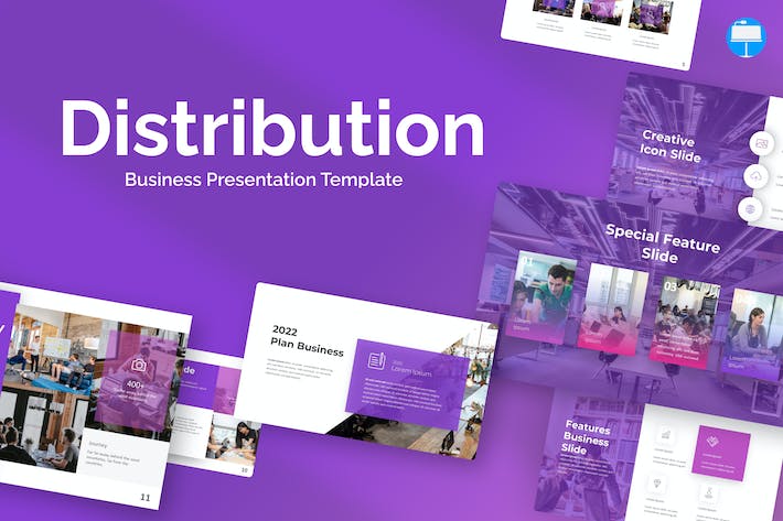 供应链分销商商业keynote模板 - 顶尖PPT