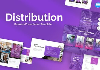 供应链分销商商业keynote模板 - 顶尖PPT