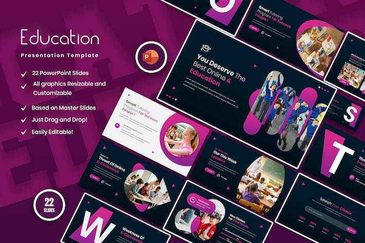 优质教育培训主题PPT模板 - 顶尖PPT