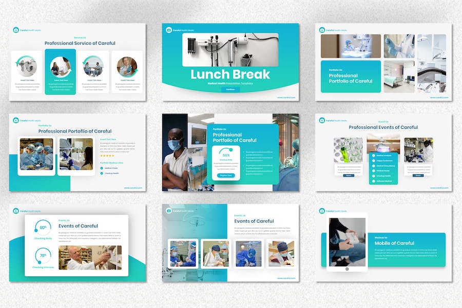 医疗护理健康知识Keynote模板 - 顶尖PPT