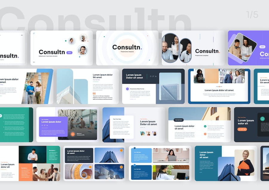 咨询服务多用途通用方案PPT模板 - 顶尖PPT