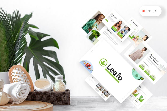 有机健康产品介绍行业报告PPT模板 - 顶尖PPT