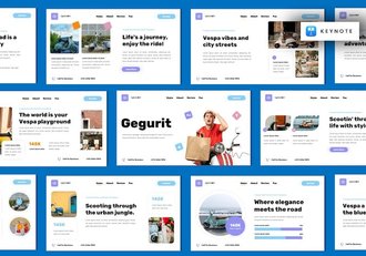 摩托车产品讲述推介展示营销宣传方案Keynote模板 - 顶尖PPT