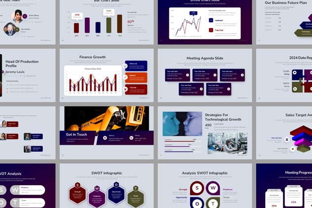 AI技术发展市场分析PPT模板 - 顶尖PPT