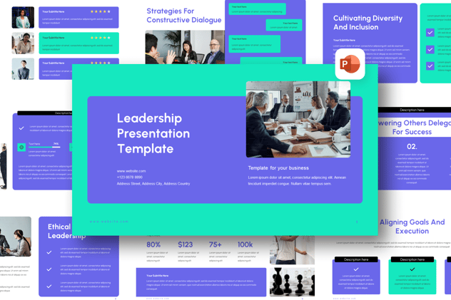 领导力演讲主题PPT模板 - 顶尖PPT