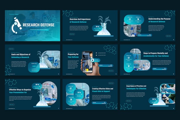 研究防御科学领域PPT模板 - 顶尖PPT