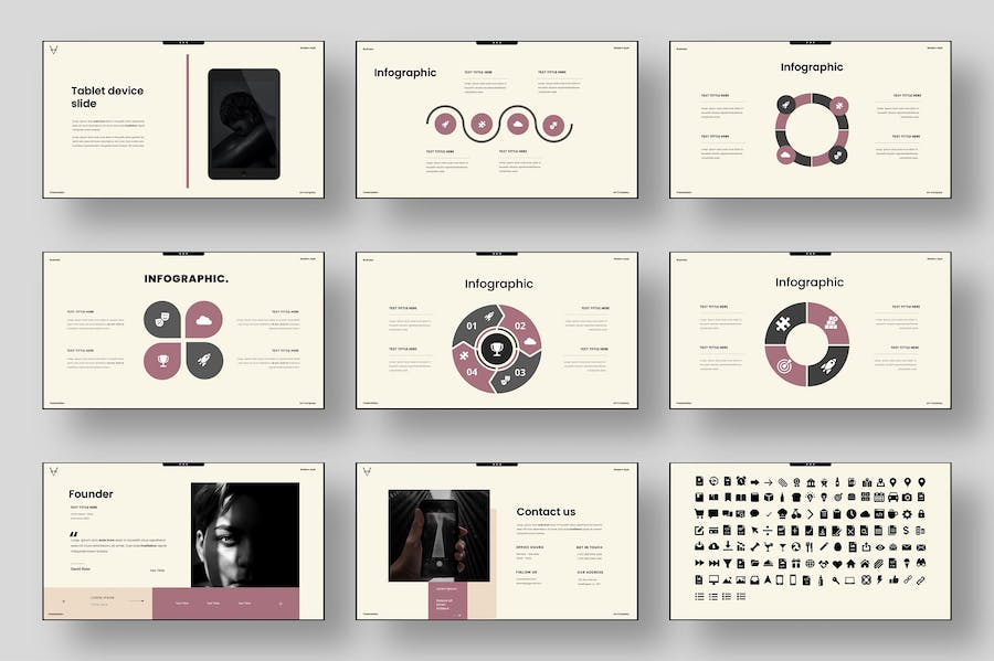 国外复古风格商业商务年终总结计划通用PPT模板 - 顶尖PPT
