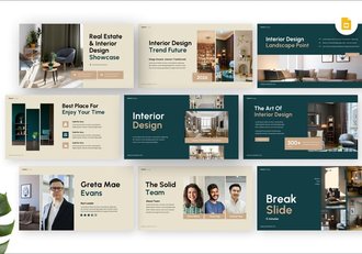 室内设计演示PPT模板 - 顶尖PPT