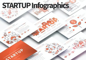 创业规划融资计划插画图形PPT模板 - 顶尖PPT