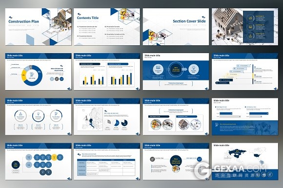建筑家装装修报告分析竞标提案PPT模板 - 顶尖PPT