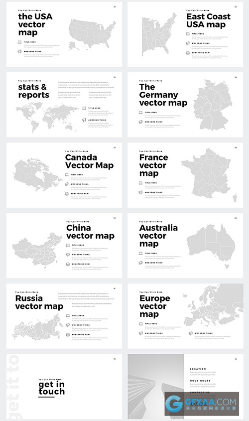 白底简约时尚风格PPT模板 - 顶尖PPT