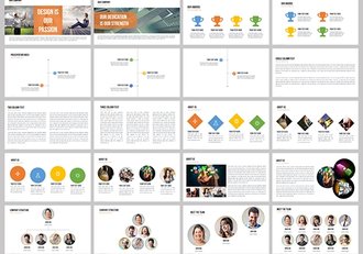 文艺唯美英伦风格ppt模板 - 顶尖PPT