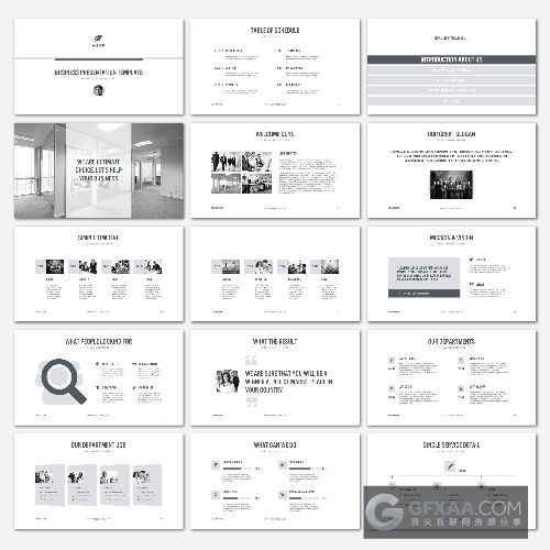 21种配色方案多用途PPT模板 - 顶尖PPT