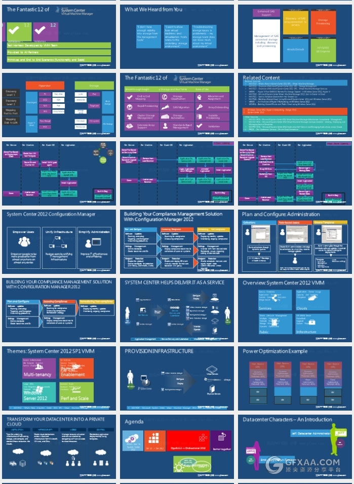 507页微软WIN8扁平化风格图表大合集 - 顶尖PPT