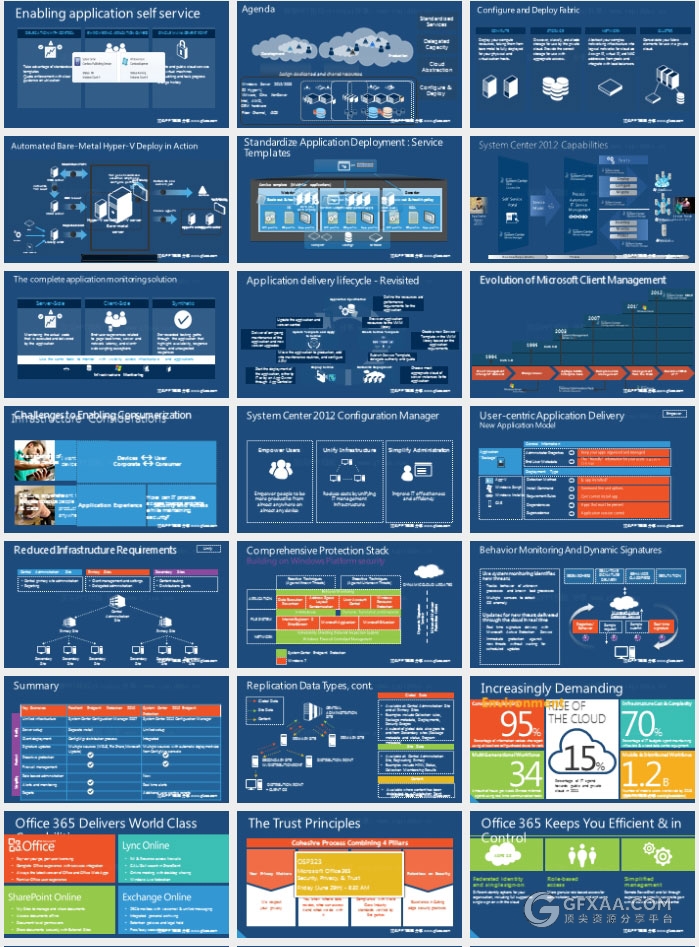 507页微软WIN8扁平化风格图表大合集 - 顶尖PPT